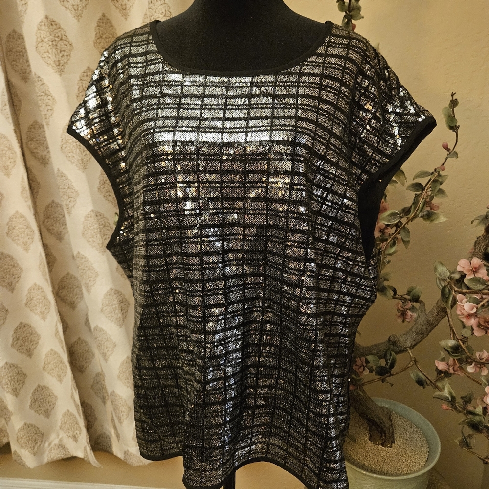 Calvin Klein: Sequin Top